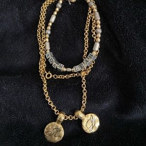 A L Necklace & Adam Leah Bracelet